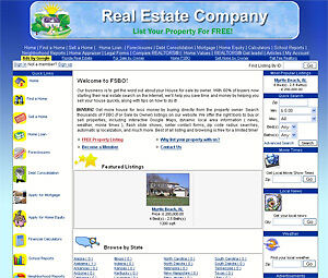 REALT ESTATE WEBSITE   1 YEAR HOSTING & FREE DOMAIN  