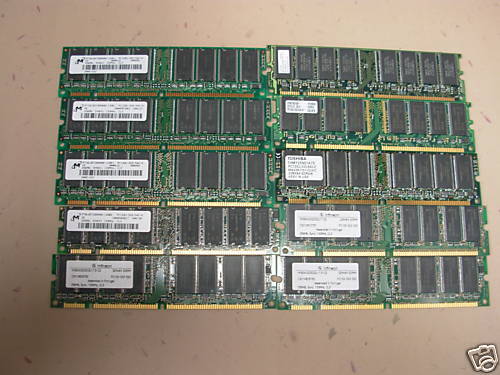 10x 256MB, PC133 memory bundle 2.5GB total  