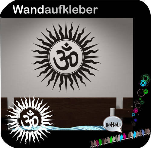 Om buddhismus ohm buddha Wandaufkleber Wandtattoo W314  