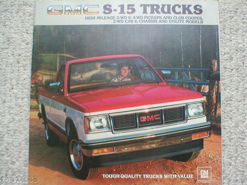 1983 GMC S15/S 15 PickUp/Pick Up TRUCK BrochureSIERRA,  
