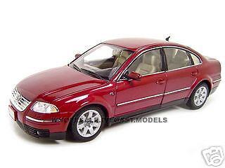 2001 VOLKSWAGEN PASSAT SEDAN RED 118 DIECAST MODEL CAR  