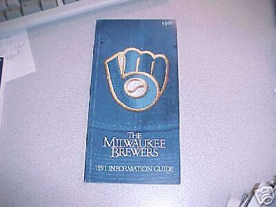 1991 MILWAUKEE BREWERS MEDIA GUIDE  