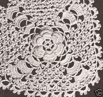 Vintage Irish Crochet MOTIF BLOCK Bedspread PATTERN  