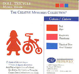Creative Memories Die Cuts BABY DOLL TRIKE ~RED~  