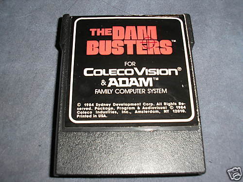 Rare The Dam Busters Game Cartridge Coleco Colecovision  