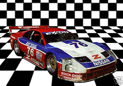 nissan 300zx imsa gt vintage classic race car photo (ca-0038)