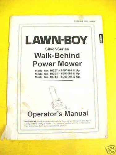 LAWN BOY SILVER SERIES LAWN MOWER OPERATORS MANUAL  