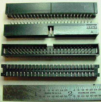 SCSI I TYPE 50 Pin 2x25 Vert SMT .1sp Connector Qty 60  