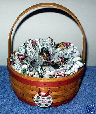 1998 LONGABERGER RING & THINGS MOTHERS DAY BASKET  