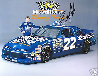 1994 BOBBY LABONTE #22 MAXWELL HOUSE POSTCARD SIGNED  