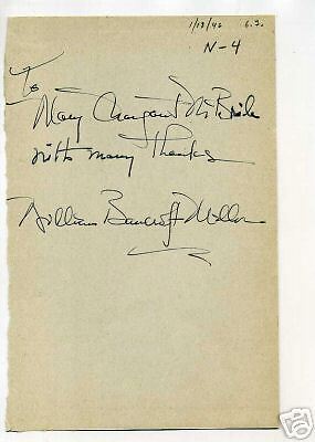 William Mellor George S. Patton Author Signed Autograph  