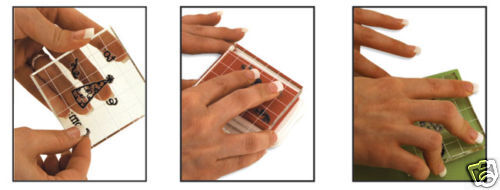 Cricut Cuttables *Stamp Kit* Sheet and 4 Acrylic Blocks  