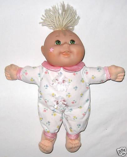 Doll   Baby Cabbage Sculpted Body White Hair 14  