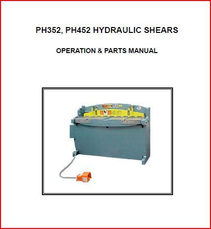 PEXTO PH352, PH452 HYDRAULIC SHEARS  